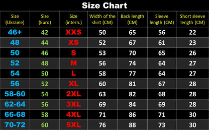 Men’s Ukrainian Vyshyvanka in Military Style – Khaki with Black Embroidery